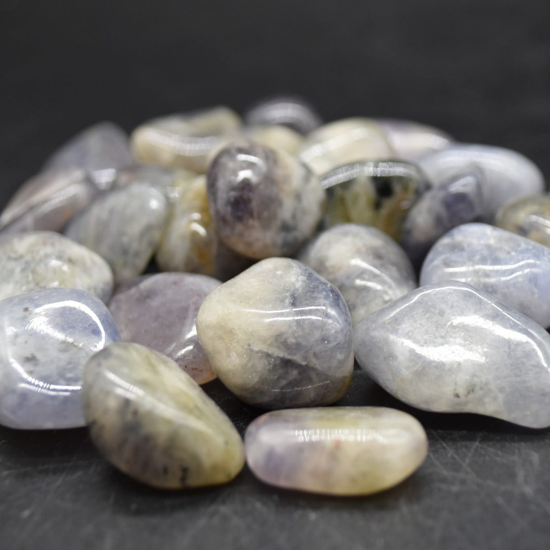 Iolite Tumble Stone Crystals - 2 Sizes