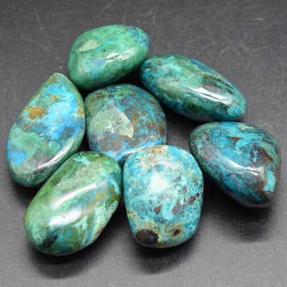 Chrysocolla Tumble Stone Crystals - 4 Sizes