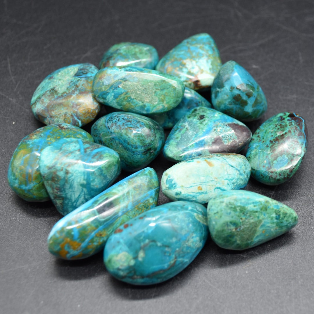 Chrysocolla Tumble Stone Crystals - 4 Sizes