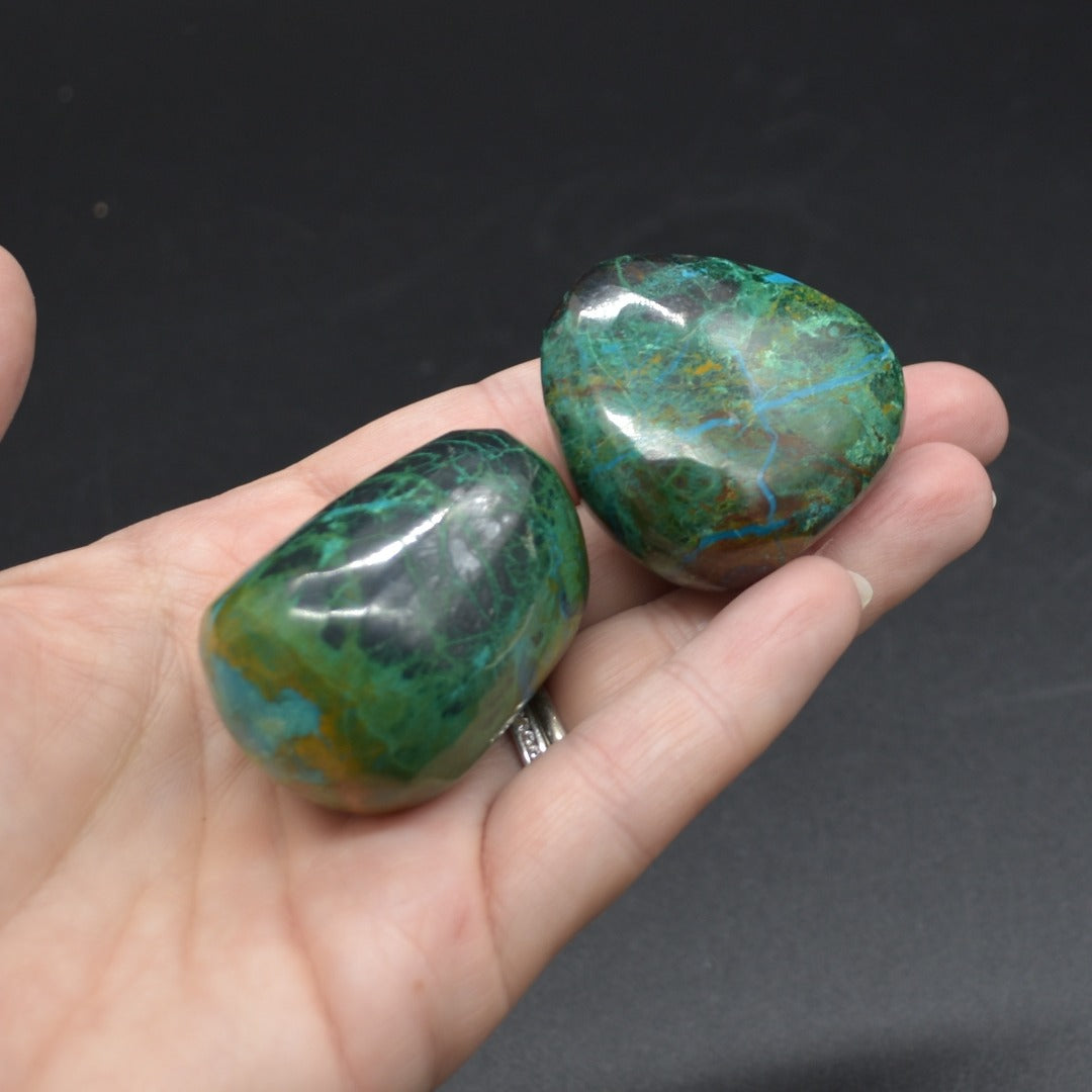 Chrysocolla Tumble Stone Crystals - 4 Sizes