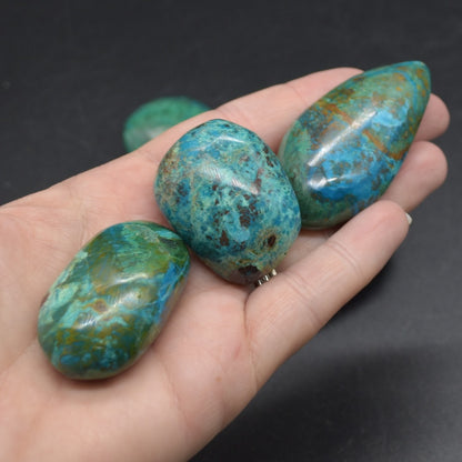Chrysocolla Tumble Stone Crystals - 4 Sizes