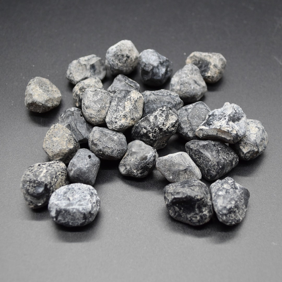 Natural Apache Tear Obsidian Raw Specimen from Arizona, USA - 4 Sizes