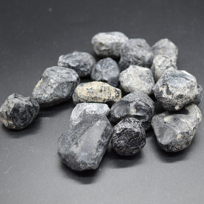 Natural Apache Tear Obsidian Raw Specimen from Arizona, USA - 4 Sizes