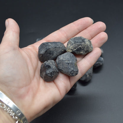Natural Apache Tear Obsidian Raw Specimen from Arizona, USA - 4 Sizes