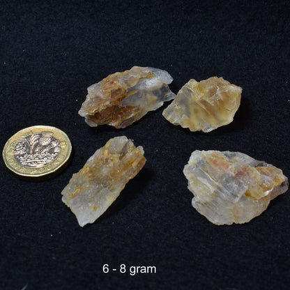 Petalite, Synergy 12, Raw Crystal Specimen with Lithium bearing mineral inclusion from Brazil - 4 Sizes