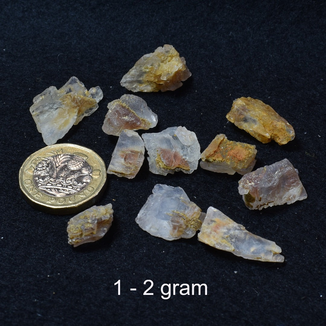 Petalite, Synergy 12, Raw Crystal Specimen with Lithium bearing mineral inclusion from Brazil - 4 Sizes