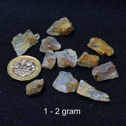 Petalite, Synergy 12, Raw Crystal Specimen with Lithium bearing mineral inclusion from Brazil - 4 Sizes