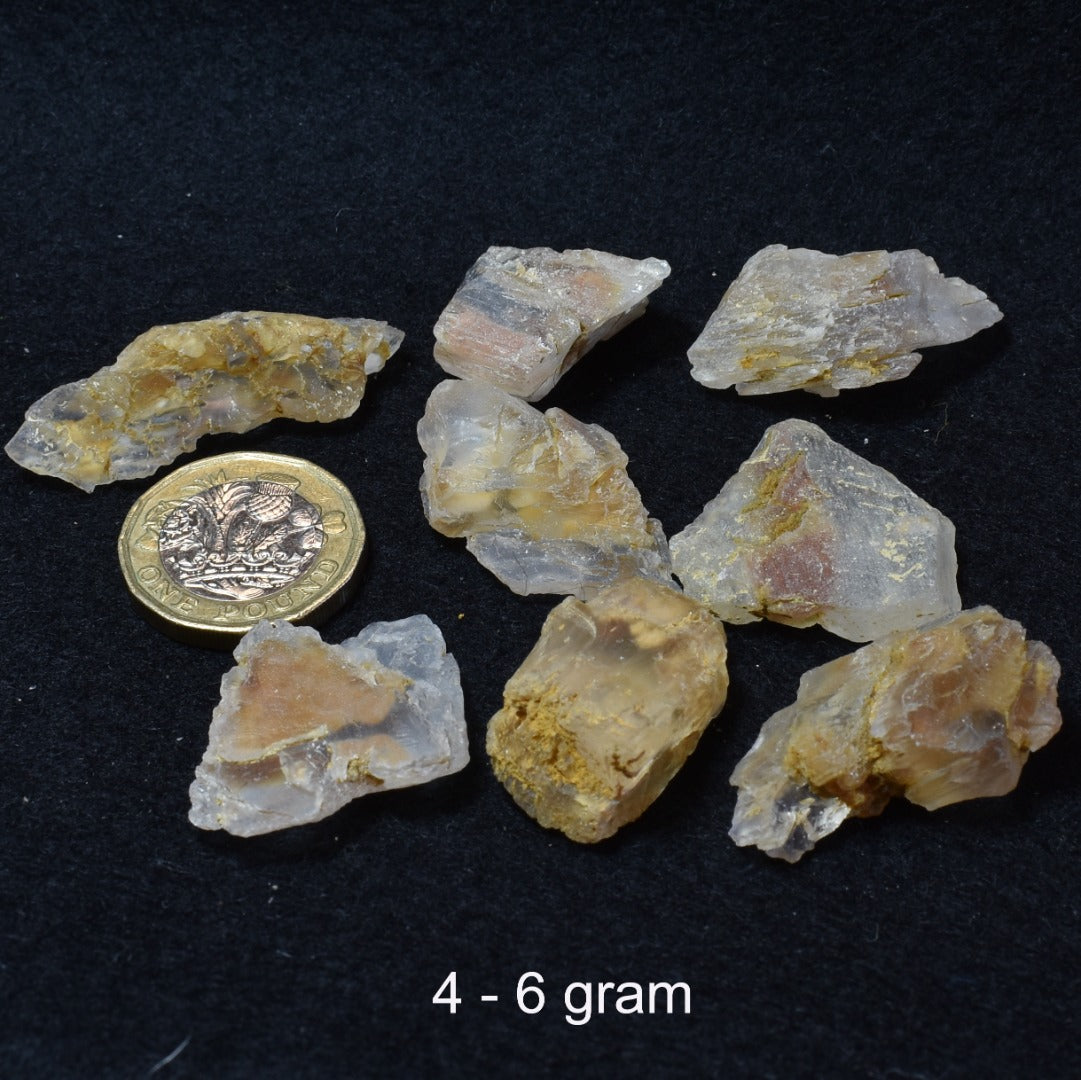Petalite, Synergy 12, Raw Crystal Specimen with Lithium bearing mineral inclusion from Brazil - 4 Sizes