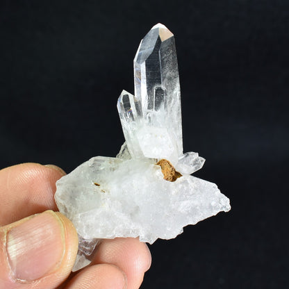 Lemurian Quartz Crystal Triple Point Cluster from Colombia - 19 grams