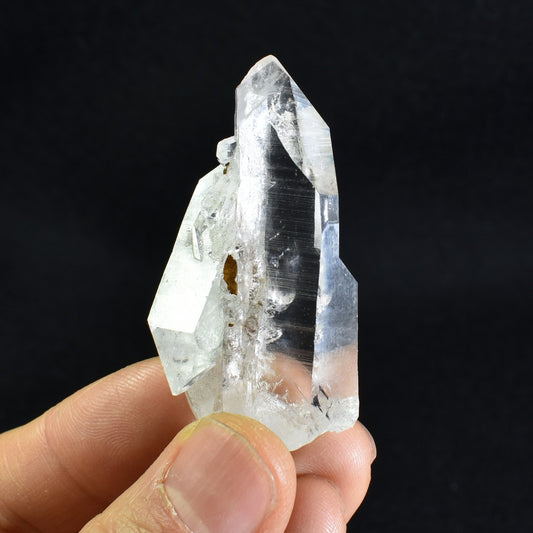 Lemurian Quartz Crystal Triple Point Cluster from Colombia - 25 grams
