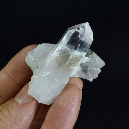 Lemurian Quartz Crystal Double Point Cluster from Colombia - 33 grams