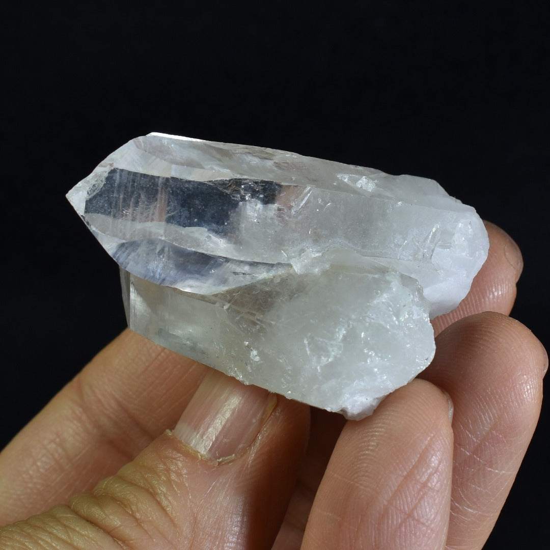 Lemurian Quartz Crystal Double Point Cluster from Colombia - 33 grams