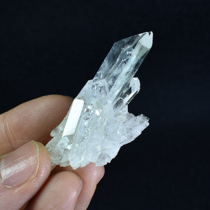 Lemurian Quartz Crystal Point Cluster from Colombia - 16 grams