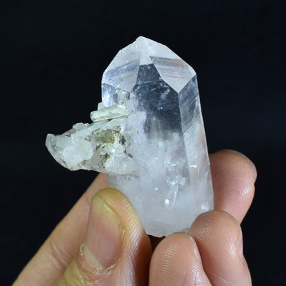 Lemurian Quartz Crystal Point Cluster from Colombia - 31 grams