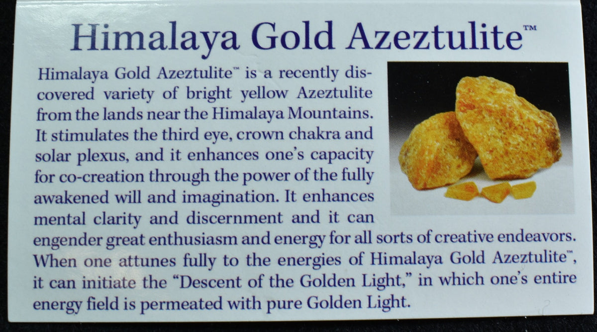 Himalayan Gold Azeztulite Azozeo Raw Quartz Crystal - 4 Sizes - 1 Count