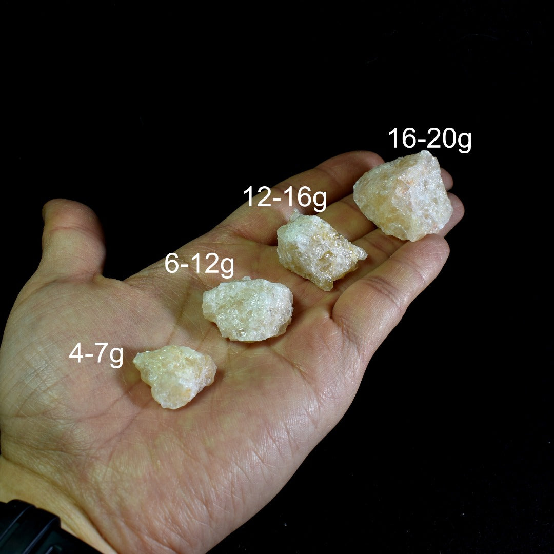 Himalayan Gold Azeztulite Azozeo Raw Quartz Crystal - 4 Sizes - 1 Count