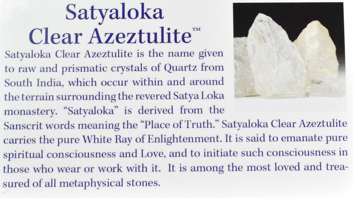 Satyaloka Azeztulite River Tumbled Stone Crystals - 6 Sizes