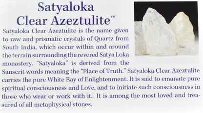 Satyaloka Azeztulite River Tumbled Stone Crystals - 6 Sizes
