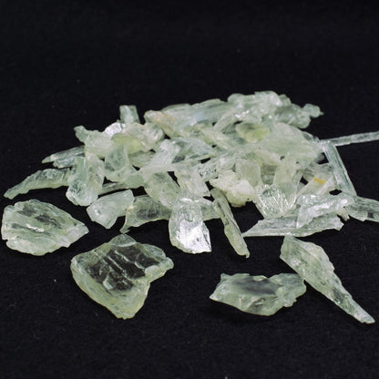 Hiddenite RARE Raw Green Kunzite Crystal Chip Specimens - 3 Sizes - 1 Count