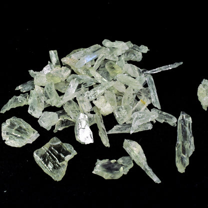 Hiddenite RARE Raw Green Kunzite Crystal Chip Specimens - 3 Sizes - 1 Count