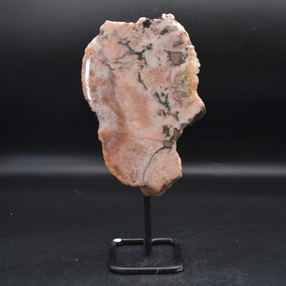Large Pink Amethyst Crystal Slab, Slice with Stand - 800 grams - 23cm