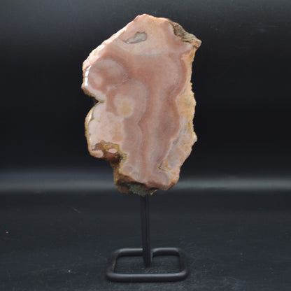 Large Pink Amethyst Crystal Slab, Slice with Stand - 940 grams - 25cm