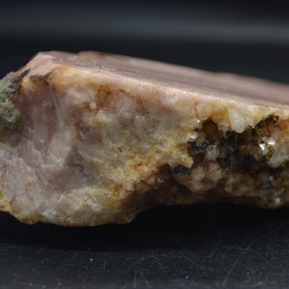Large Pink Amethyst Crystal Slab, Slice with Stand - 940 grams - 25cm
