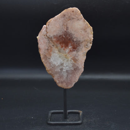 Large Pink Amethyst Crystal Slab, Slice with Stand - 750 grams - 22.5cm