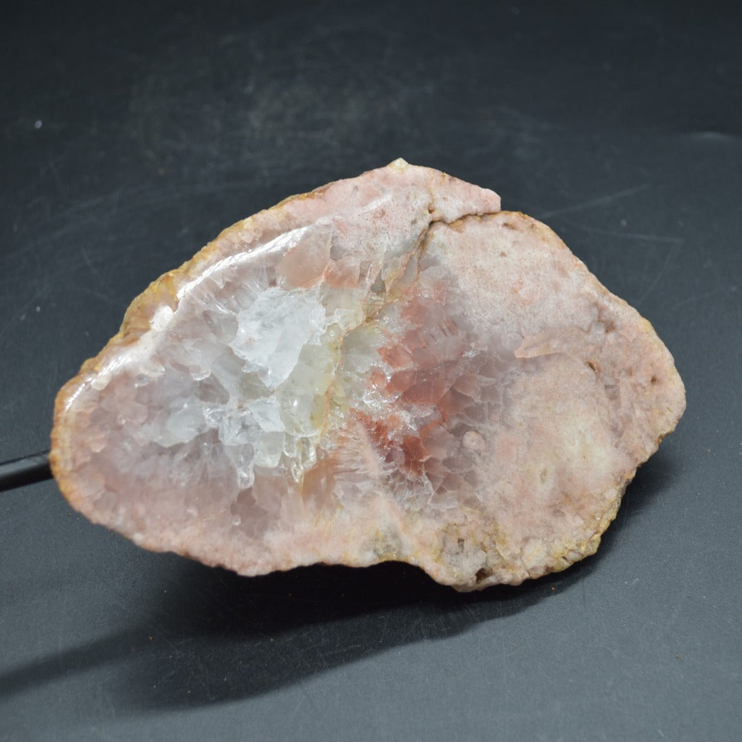 Large Pink Amethyst Crystal Slab, Slice with Stand - 750 grams - 22.5cm