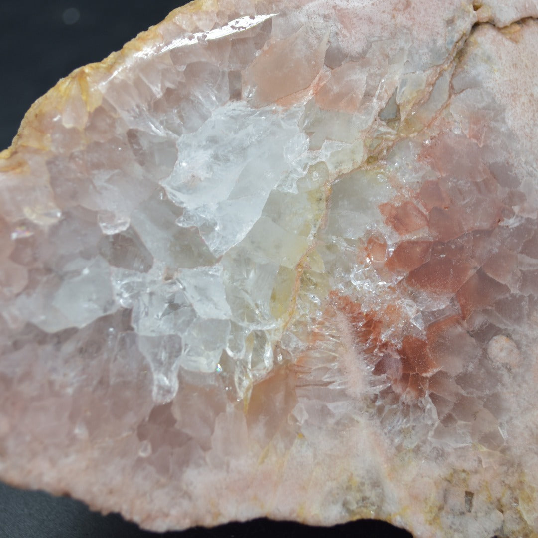 Large Pink Amethyst Crystal Slab, Slice with Stand - 750 grams - 22.5cm