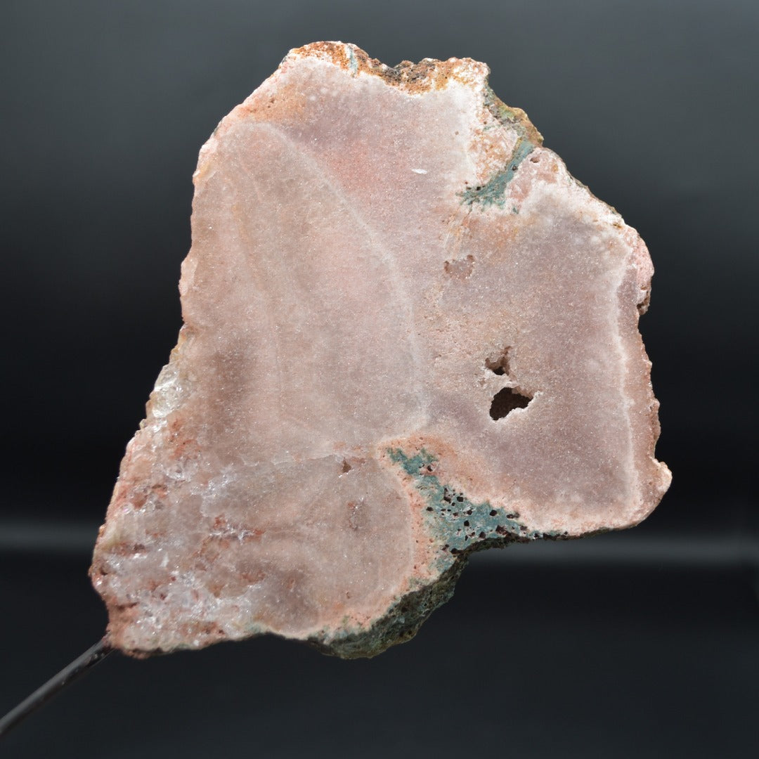 Pink Amethyst Crystal Slab, Slice with Stand - 3 Sizes