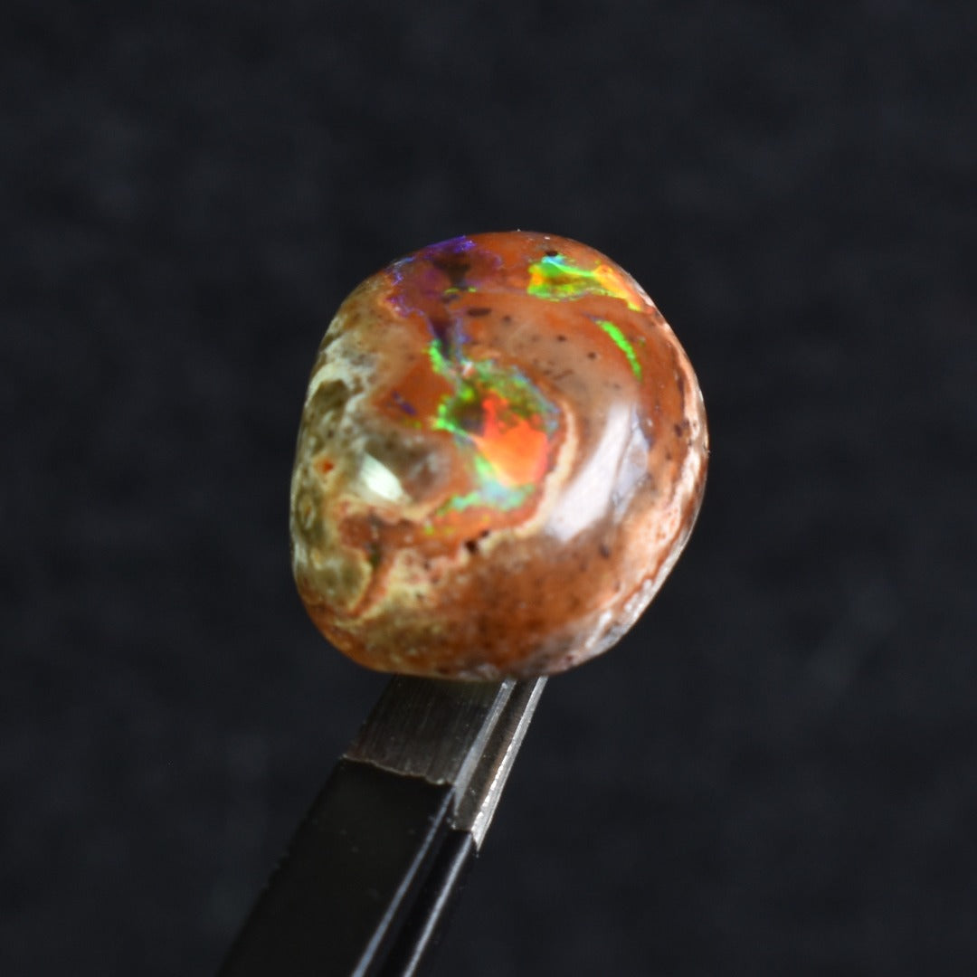 Mexican Cantera Galaxy Opal, Matrix Cabochon Stone 5ct - #24