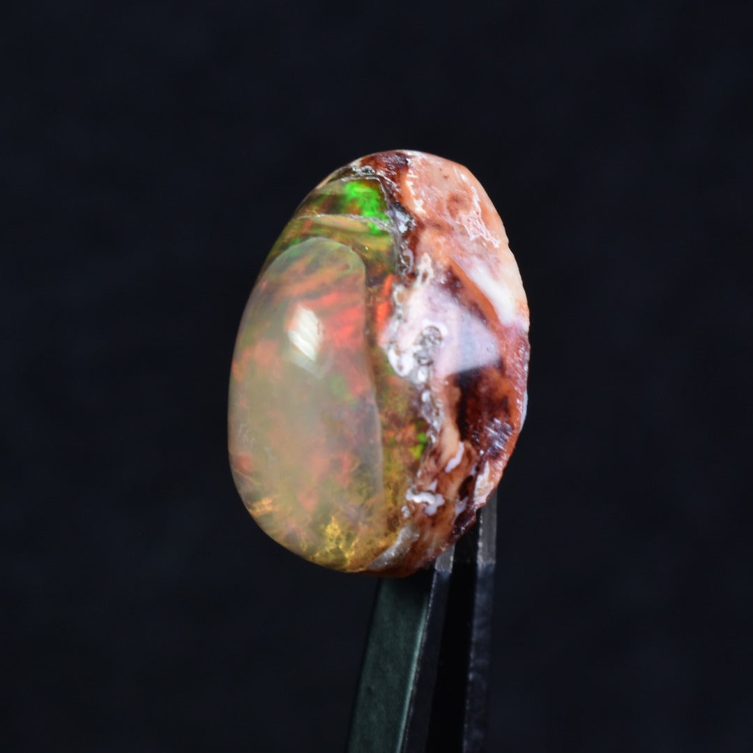 Mexican Cantera Galaxy Opal, Matrix Cabochon Stone 9.5ct - #28