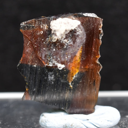 Red Brookite Crystal Specimen with Quartz RARE from Pakistan - 4ct, 0.7grams - 1.7cm