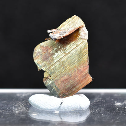 Red Brookite Crystal Specimen RARE from Pakistan - 2ct, 0.4grams - 1.2cm