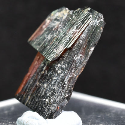 Red Brookite Crystal Specimen with Quartz RARE from Pakistan - 5ct, 1gram - 1.8cm