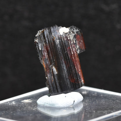Red Brookite Crystal Specimen with Quartz RARE from Pakistan - 5ct, 1gram - 1.8cm
