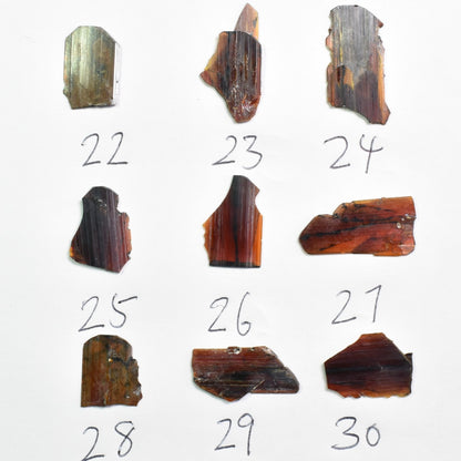 Red Brookite Crystal Specimen RARE from Pakistan - 9 Options