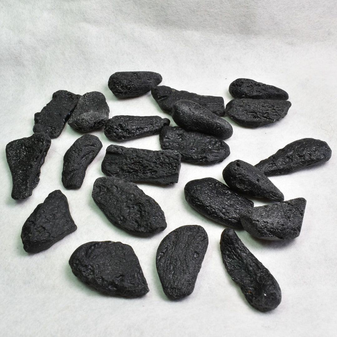 Black Tibetan Tektite Raw Rough Indochinite from Australia - 1 Count