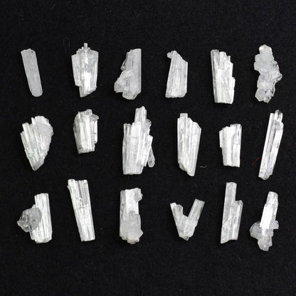 Natural Scolecite Mini Spray, Synergy 12, Raw Crystal Specimen with Apophyllite from India - 1 Count