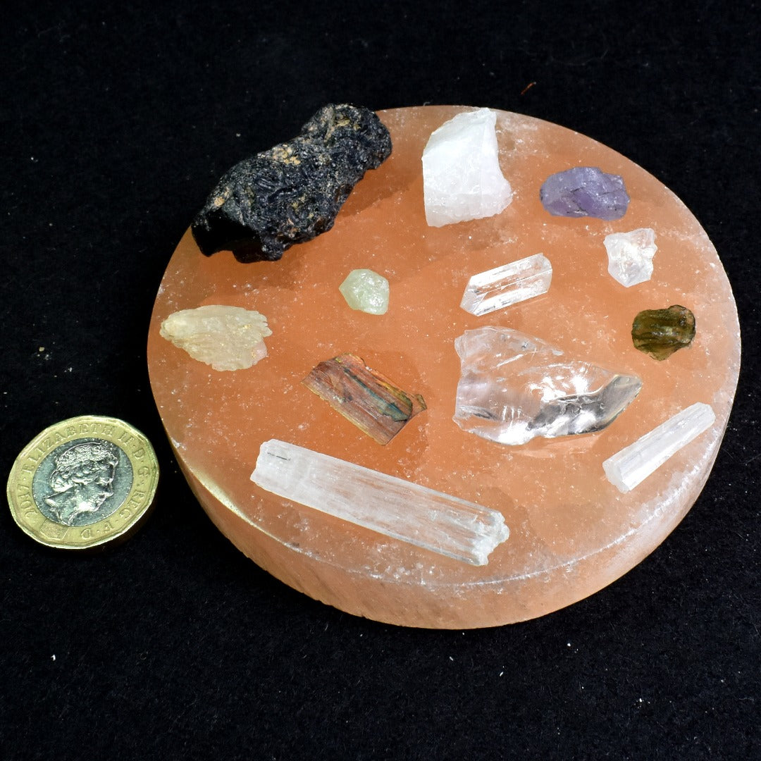 Synergy 12 Crystal Stone Set Collection, Collectors Set - 12 Specimens