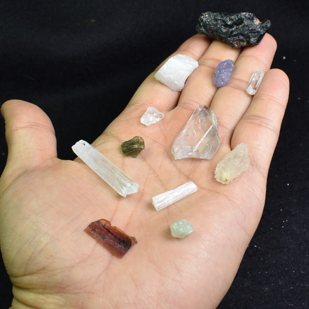 Synergy 12 Crystal Stone Set Collection, Collectors Set - 12 Specimens