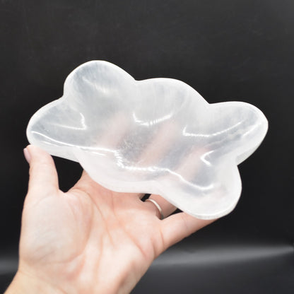 Selenite Freeform Bubble Shaped Crystal Charging Bowl - 16cm - 1 Count