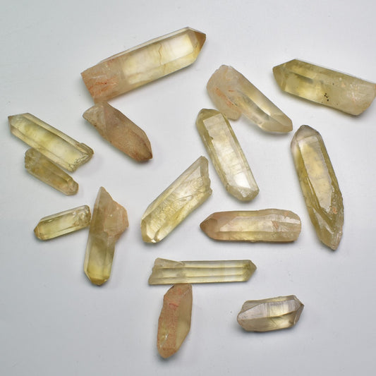 Genuine Natural Kundalini Citrine Quartz Point, Tower from Lwena (Luena) DR Congo - 1 Count - 5 Options