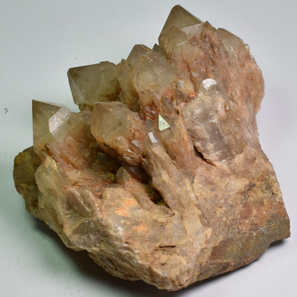 Genuine Large Natural Kundalini Citrine Quartz Cluster from Lwena (Luena) DR Congo - 1889 grams - 9cm