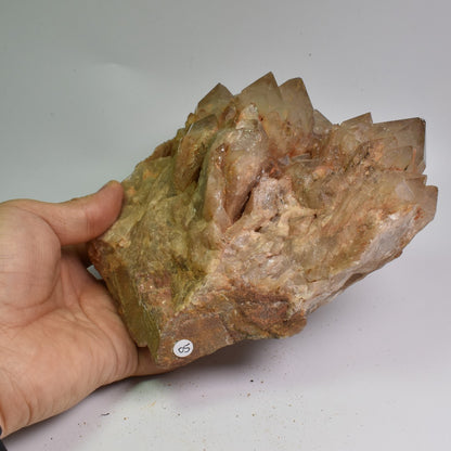 Genuine Large Natural Kundalini Citrine Quartz Cluster from Lwena (Luena) DR Congo - 1889 grams - 9cm
