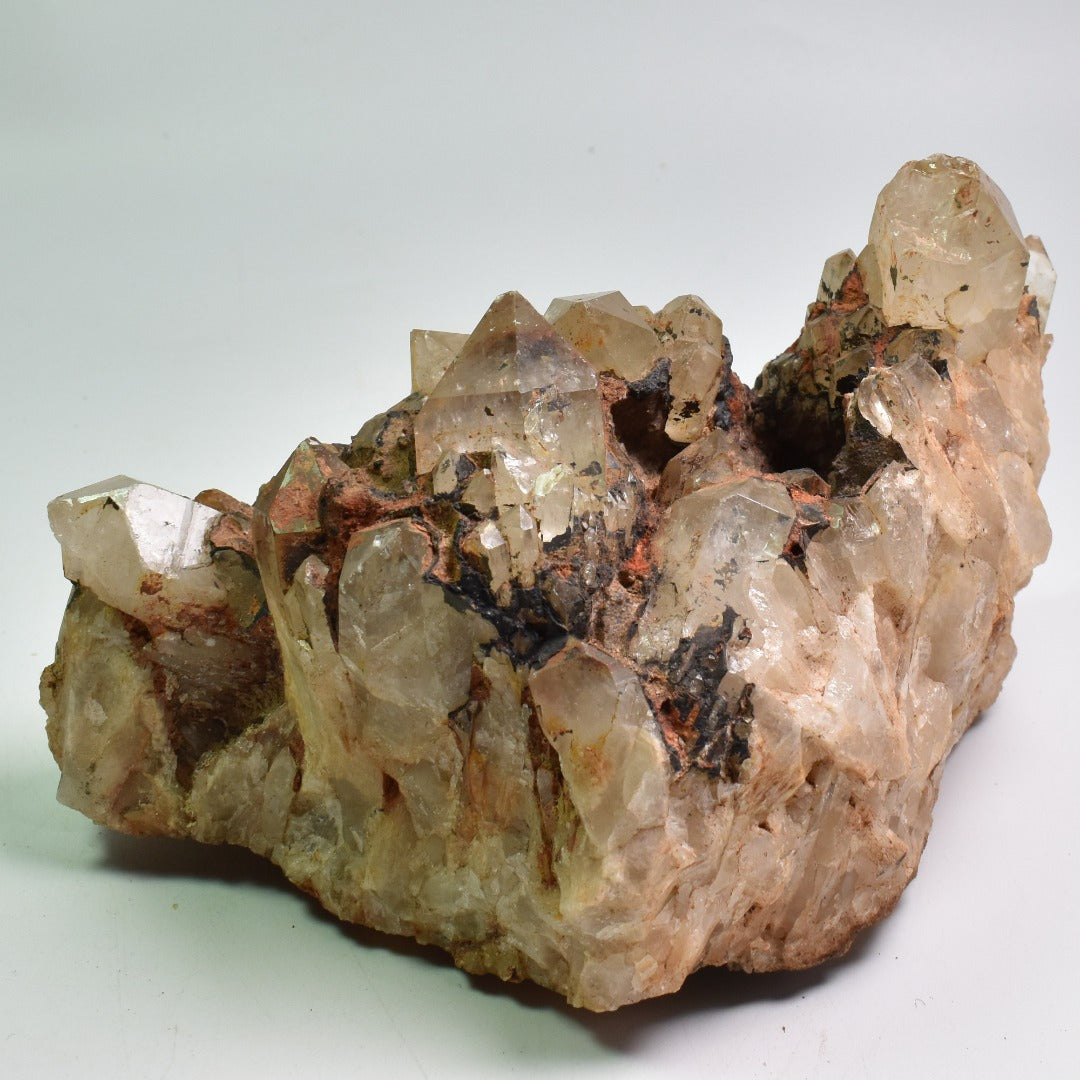 Genuine Natural Kundalini Citrine Quartz Cluster from Lwena (Luena) DR Congo - 1279 grams - 9.2cm