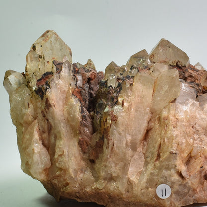 Genuine Natural Kundalini Citrine Quartz Cluster from Lwena (Luena) DR Congo - 1279 grams - 9.2cm