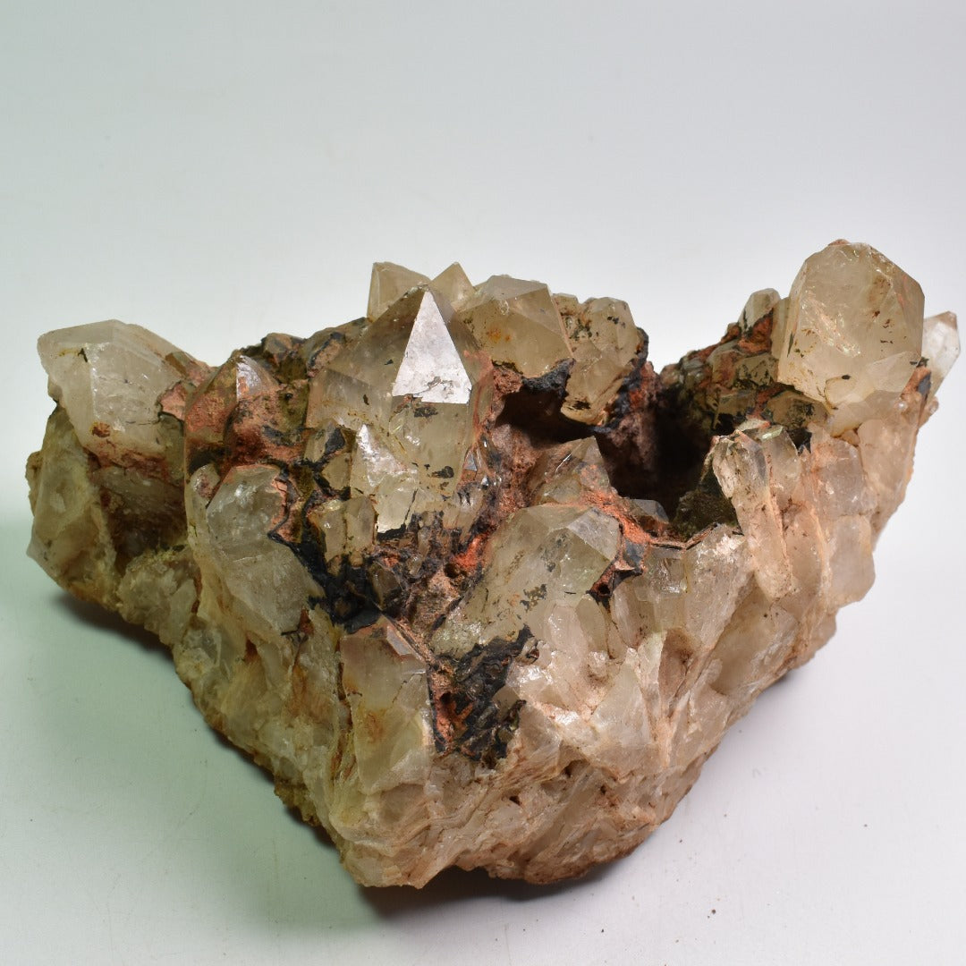 Genuine Natural Kundalini Citrine Quartz Cluster from Lwena (Luena) DR Congo - 1279 grams - 9.2cm
