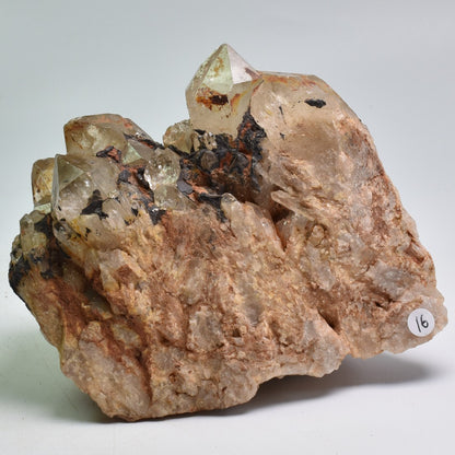 Genuine Natural Kundalini Citrine Quartz Cluster from Lwena (Luena) DR Congo - 864 grams - 9.6cm